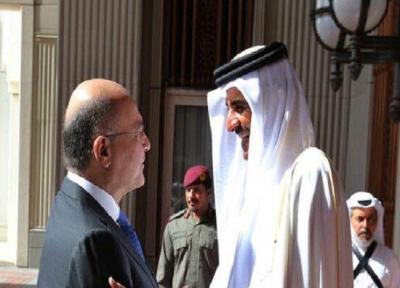امیر قطر تلفنی با برهم صالح گفتگو کرد