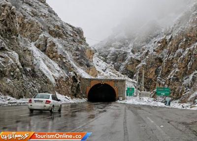 بارش برف و باران در جاده های این استان ها